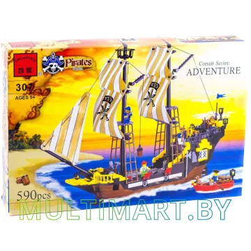 Конструктор Enlighten 307 Пиратский корабль